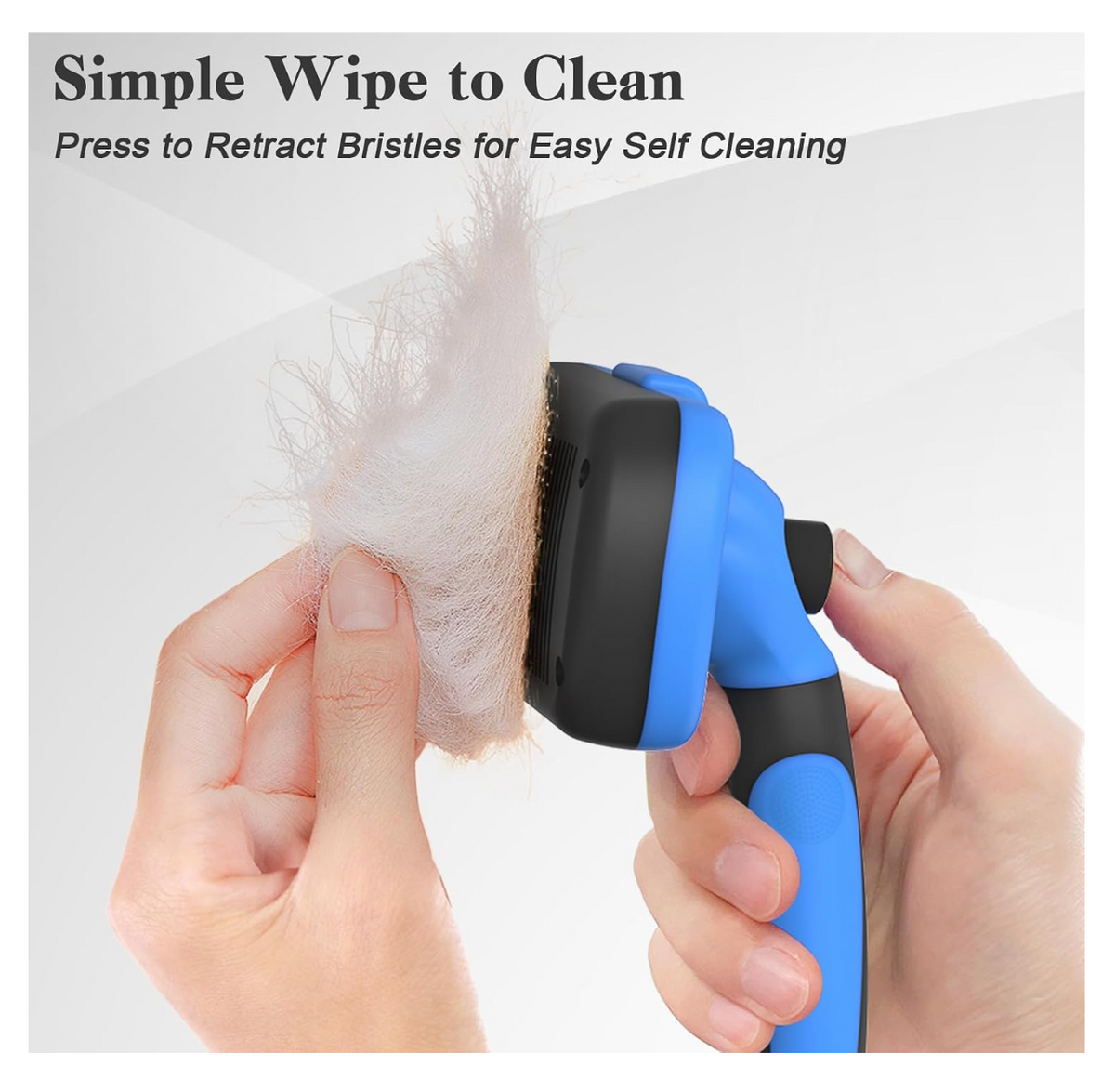 Self-Cleaning Deshedding Slicker Grooming Brush for Dogs & Cats