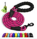 Heavy-Duty Dual-Handle Reflective Nylon Dog Leash (6-Foot)