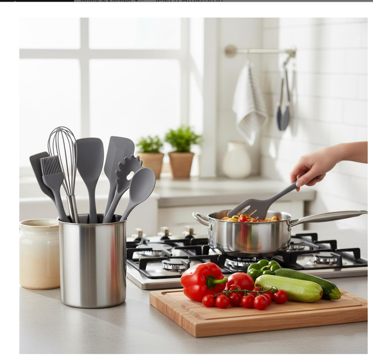 Pro-Series Silicone Cooking Utensil Set (10-Piece)