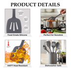 Pro-Series Silicone Cooking Utensil Set (10-Piece)