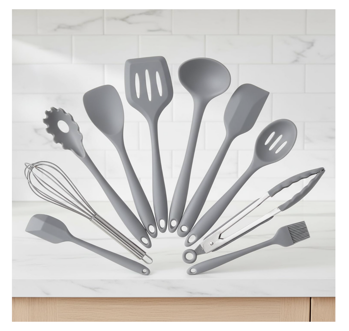 Pro-Series Silicone Cooking Utensil Set (10-Piece)