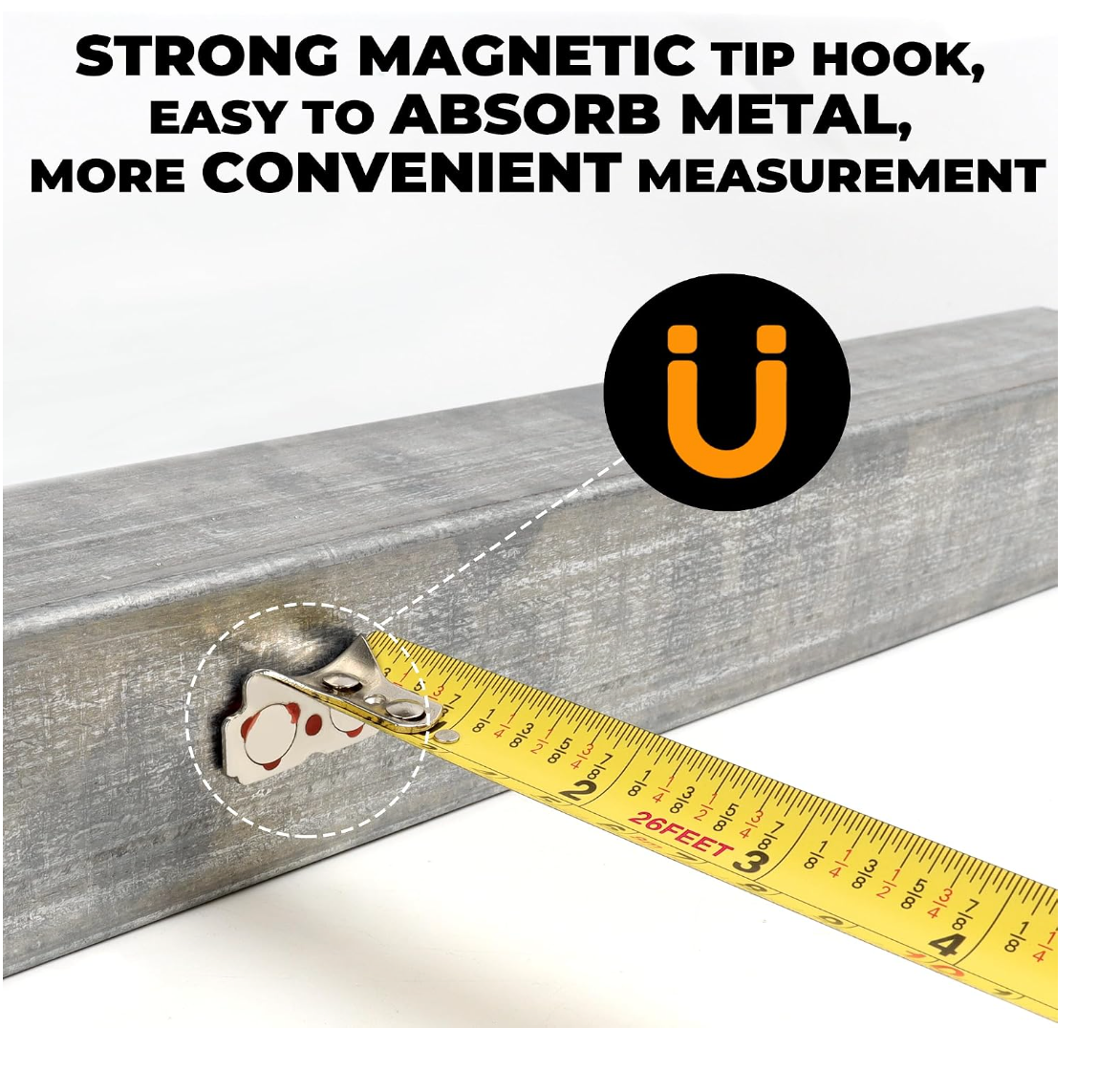 Industrial Heavy-Duty Auto-Locking Tape Measure