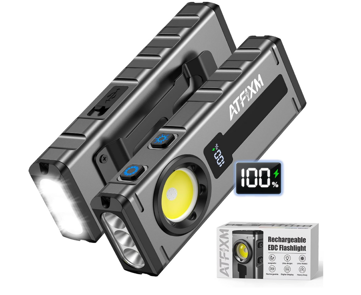 Rechargeable High-Lumen Tactical LED Flashlight