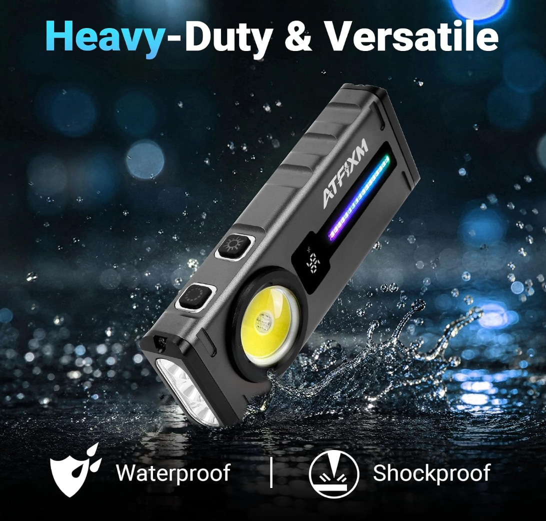 Rechargeable High-Lumen Tactical LED Flashlight