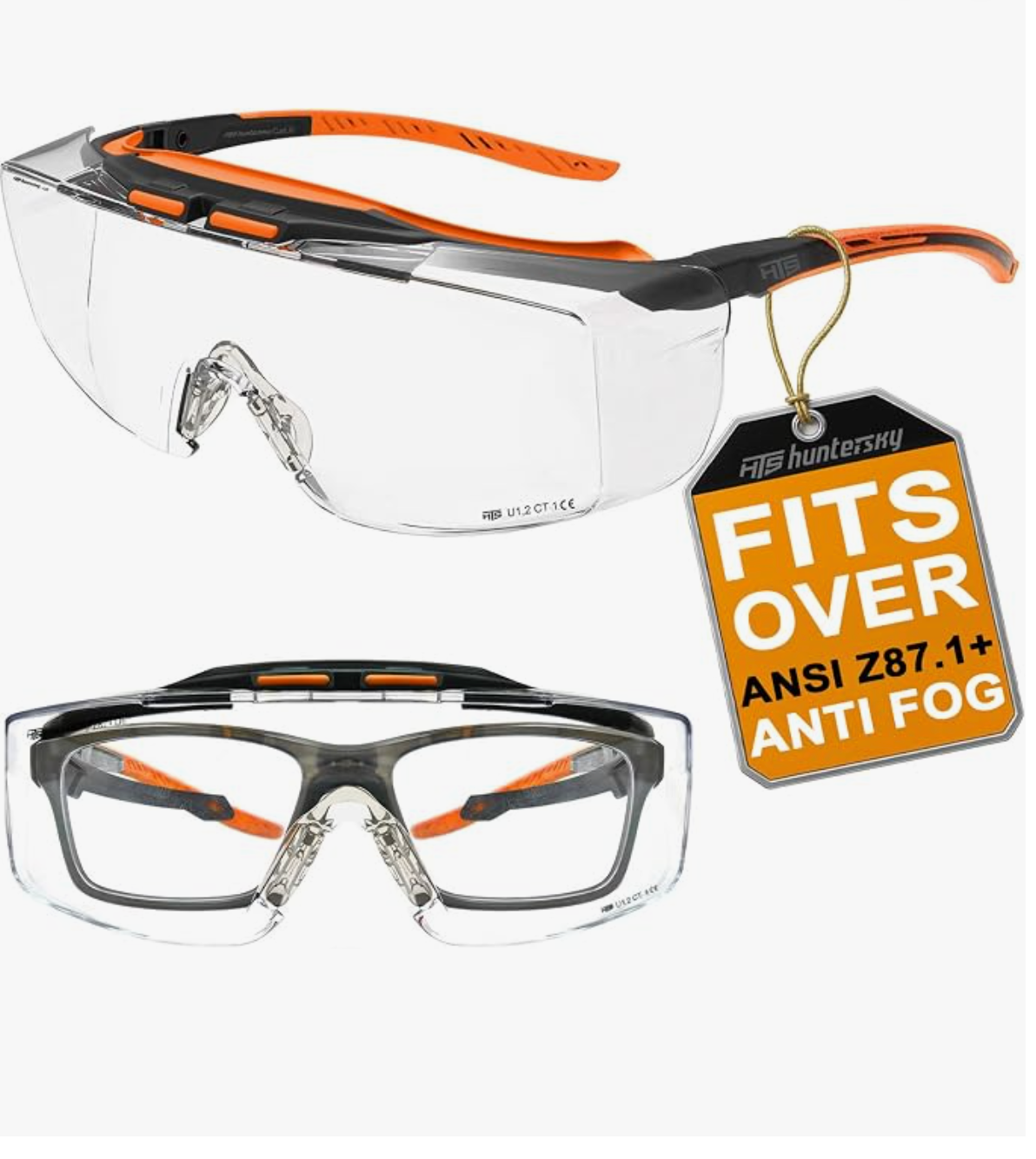 ANSI Z87.1 Anti-Fog Protective Safety Glasses