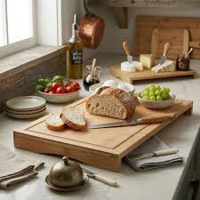 Organic Bamboo Extra-Large Kitchen Cutting Board with Juice Groove